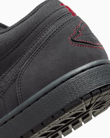 Jordan 1 Low Craft Dark Smoke Grey Detail Ferse
