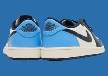 Jordan 1 Low Obsidian von hinten