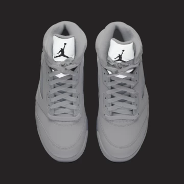 Air Jordan 5 White Metallic Paar glow