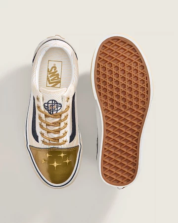 KPop Demon Hunters x Vans Old Skool GS Gold von oben