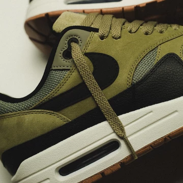 Air Max 1 Dark Stucco Detail Mittelfußbereich