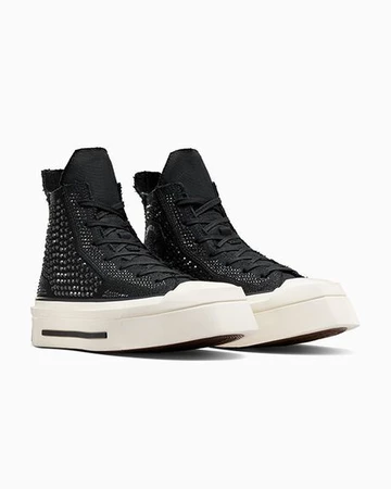 Swarovski Converse Chuck 70 De Luxe Squared Black Crystal