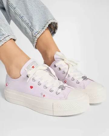 Converse Valentines Day Pack Chuck All Star Lift Platform On Feet Detail