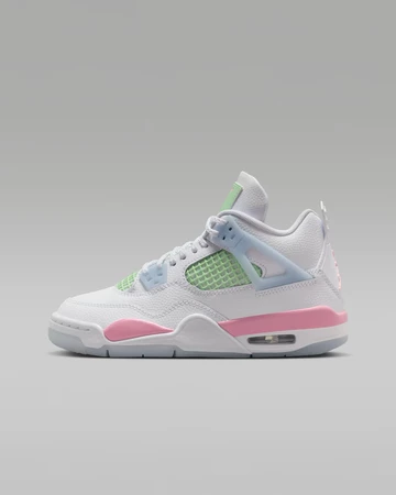 Nike Air Jordan 4 White Medium Soft Pink GS Außenseite
