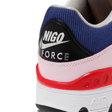 Nigo x Nike Air Force 3 Low Blue Void Ferse Branding Details
