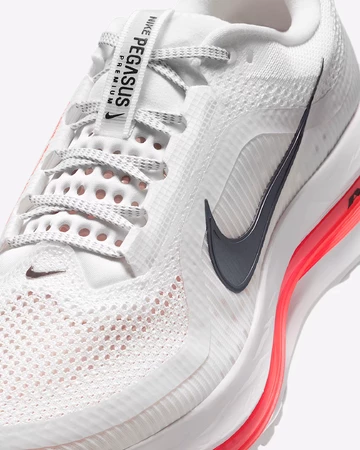Nike Pegasus Premium Bright Crimson Upper Details