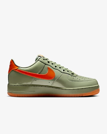 Air Force 1 Low Shiny Oil Green
