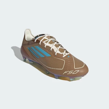 Bad Bunny x Lionel Messi x adidas F50 Bright Cyan schräg seitlich