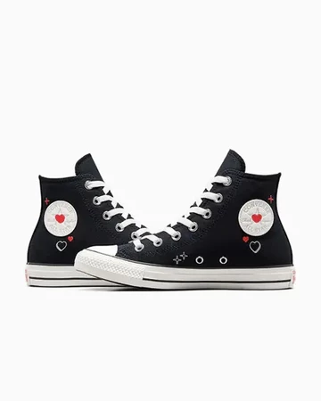 Converse Valentines Day Pack Chuck All Star Black von der Seite