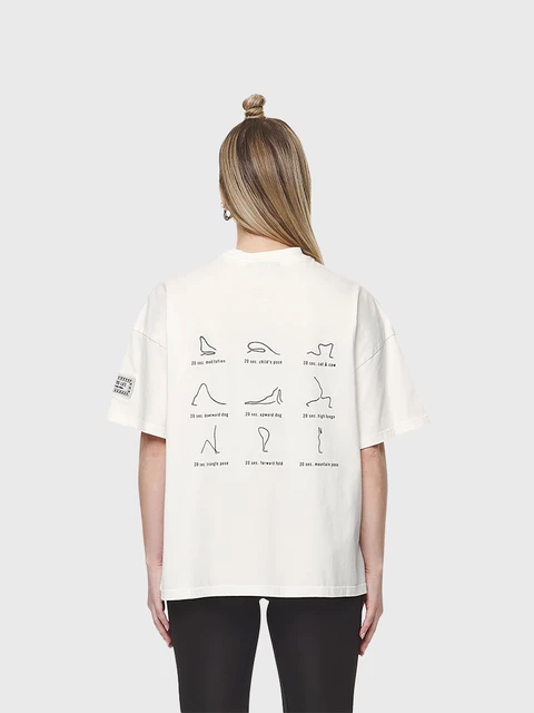 Idalia Heavy Oversied Tee Washed Coconut Milk Image