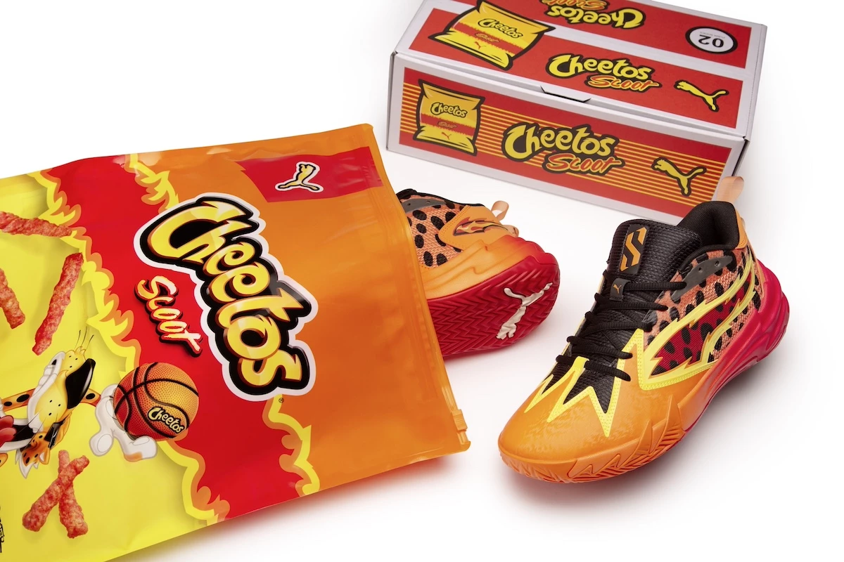Puma Scoot One Cheetos (309840 02) Adult Size 9.5 w/ Box & Limited Edition Pouch PUMA HOOPS x CHEETOS® Scoot Zeros Men main image 2