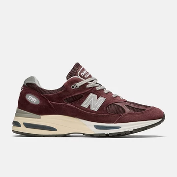 New Balance 991v2 Made in UK Catawba Grape Außenseite