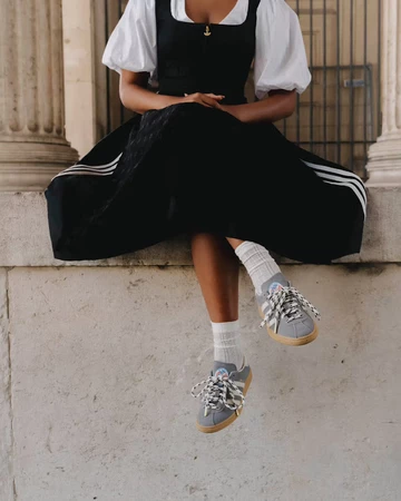 BSTN x adidas München Oktoberfest Grey am Model