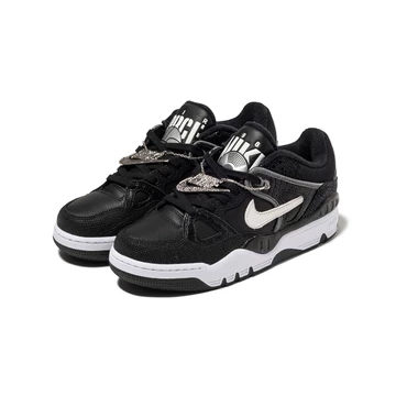 NIGO x Nike Air Force 3 Low Croc Pack Black Paar von der Seite