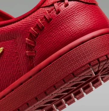 Jordan 1 Low Method of Make Gym Red Detail Ferse