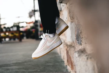 Air Force 1 Light Cream Gum On Feet