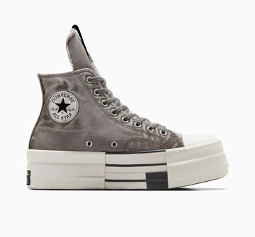 Rick Owens Converse DBL DKRSTR Overdye Chuck 70 Pack Concrete Außenseite