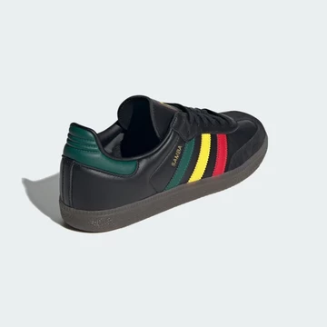 Der adidas Samba Rasta Core Black von hinten