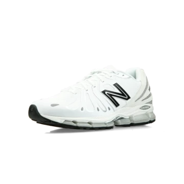 New Balance 1890 White Silver Metallic schräg
