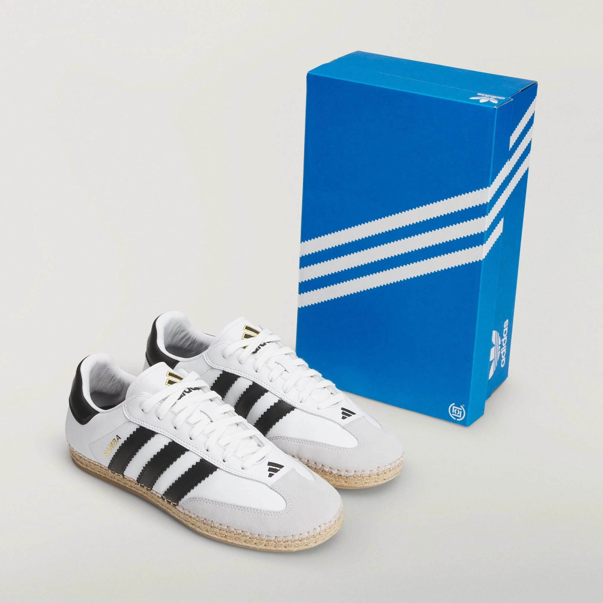  SAMBA ホワイト スニーカー CLOT x adidas Samba Espadrille White KJ0274 | Dead Stock