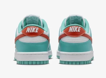 Dunk Low Miami Dolphins von hinten