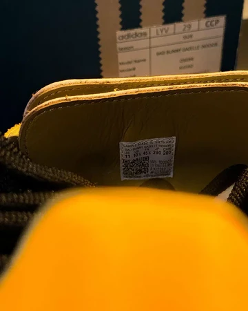 Bad Bunny x adidas Gazelle Indoor Solar Gold