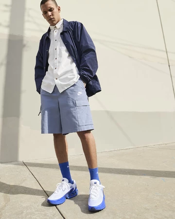 Air Max DN Blue Void Model On Feet