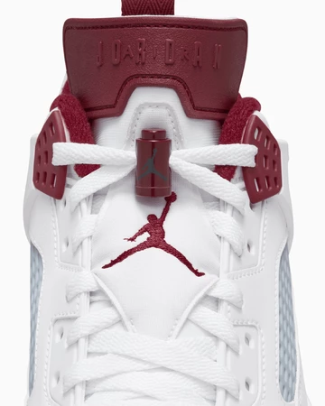 Jordan Spizike Low Wolf Grey Detailbild Laces