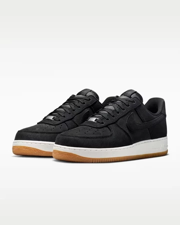 Nike Air Force 1 07 LV8 Black Denim schräg