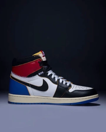 Union LA x Fragment Design x Air Jordan 1 High OG Varsity Red & Sport Royal Innenseite