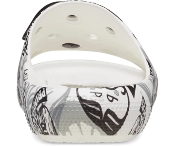 Der Pringles Crocs Classic Slide von hinten