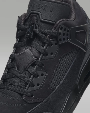 Jordan Spizike Low Blackcat Upper Details