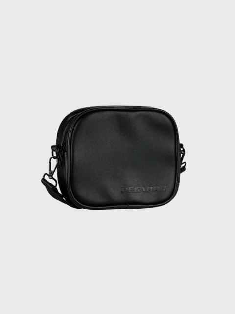 Skibo Logo Faux Leather Shoulder Strap Bag Image
