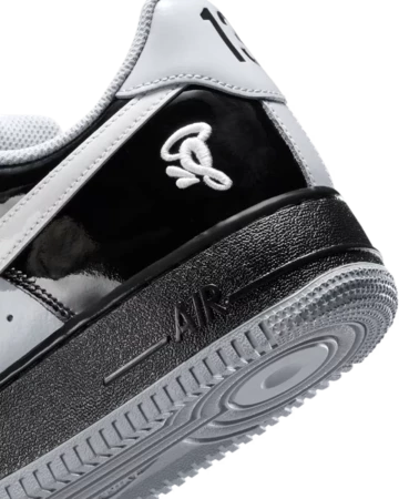 Central Cee x SYNA WORLD x Nike Air Force 1 Low Light Smoke Grey Ferse Details