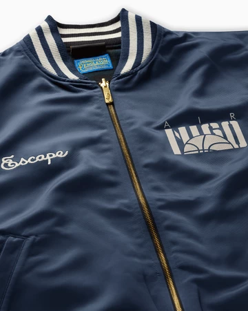 Nigo x Nike Reversible Varsity Jacket College Navy front