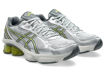 ASICS Gel Kinetic Fluent Glacier Grey Paar schräg seitlich