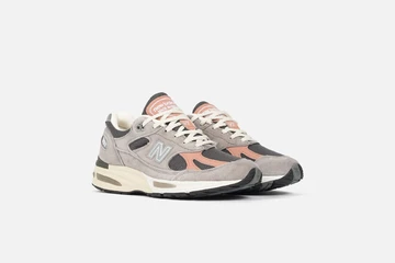 New Balance 991v2 Made in UK Grey Salmon Paar