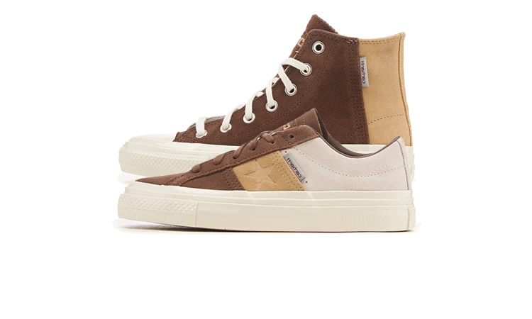 Carhartt WIP Converse CONS Brown & Cream Pack Titelbild auf weißem Hintergrund