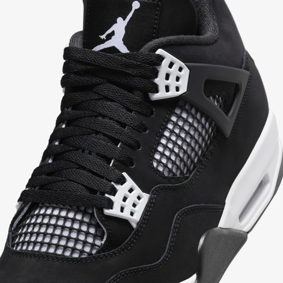 Black and white jordan 4 online