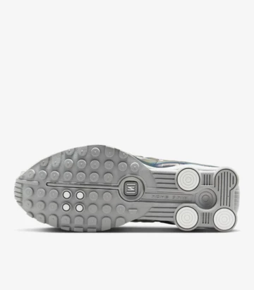 Nike Shox R4 White Iridescent Sohle
