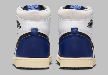 Jordan 1 High Rare Air Royal Blue von hinten