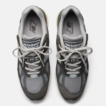 New Balance Made in UK 991v2 Forged Iron von oben