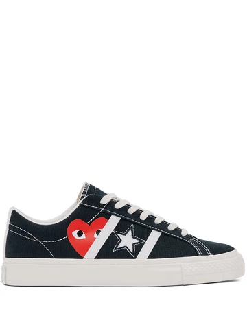 Comme des Garçons x Converse One Star Academy Pro Black Außenseite