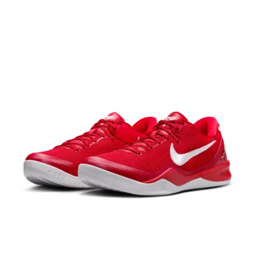 Nike Kobe 8 Protro University Red Paar schräg seitlich