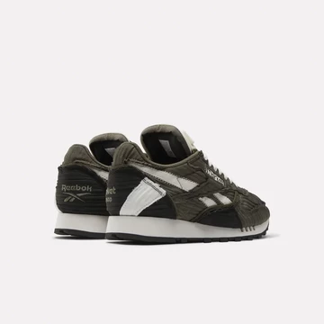 MARKET Reebok Classic Leather Pump Army Green seitlich von Hinten