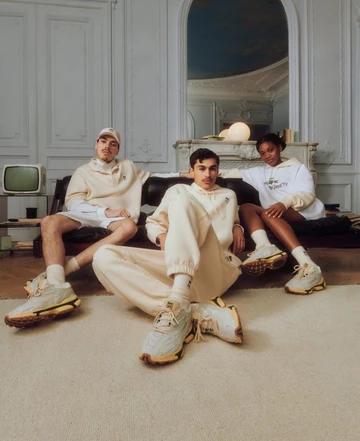 Highsnobiety Lacoste Athleisure Cream Green - Lookbook