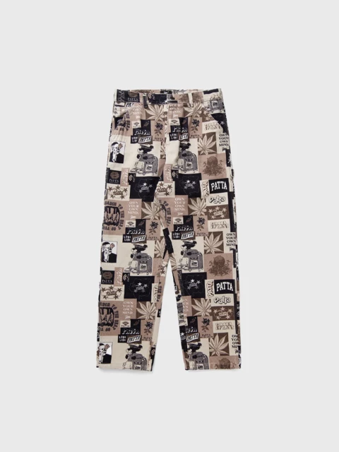Patta Collage Canvas Pants Image