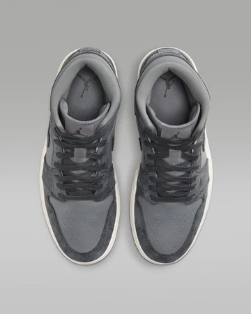 Jordan 1 Mid Distressed Smoke Grey - Oben