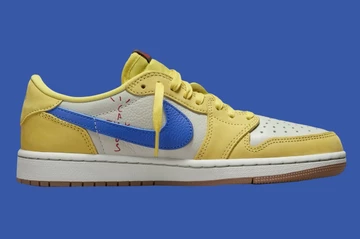Travis Scott Jordan 1 Low Canary Innenseite