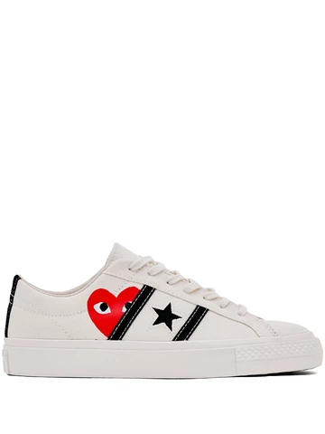 Comme des Garçons x Converse One Star Academy Pro White Außenseite